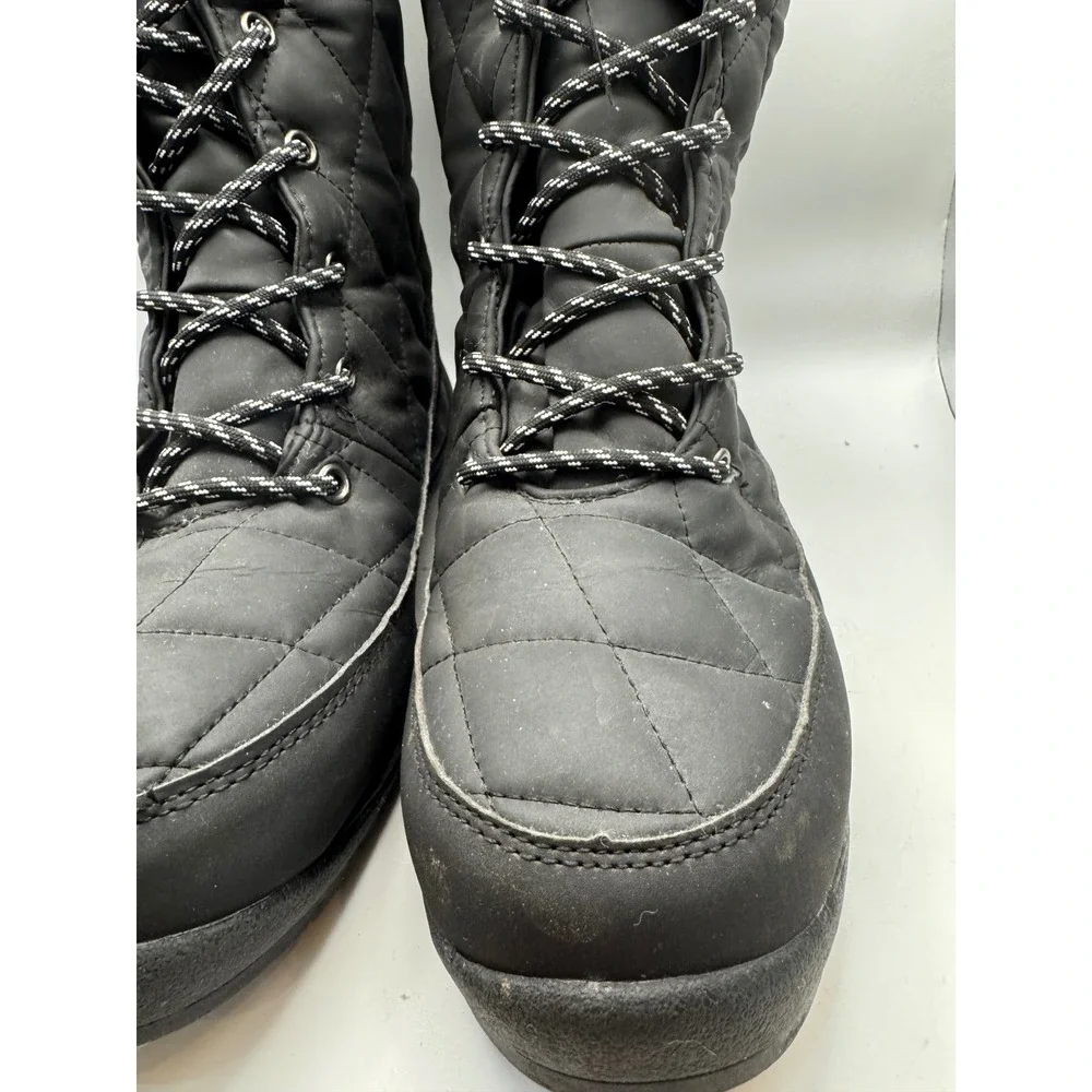 ARCTIC SHIELD Womens Black‎ Quilted Fur Trim Winter Snow Boots Size 10